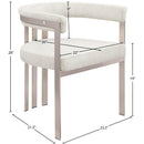  Color_Stone -- Marcello Stone Stone Velvet Upholstered Dining Chair IMAGE 8