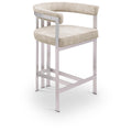  Color_Beige/ Silver -- Meridian Marcello Counter Height Stool IMAGE 1
