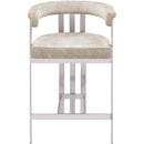  Color_Beige/ Silver -- Meridian Marcello Counter Height Stool IMAGE 3