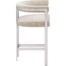  Color_Beige/ Silver -- Meridian Marcello Counter Height Stool IMAGE 4