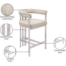  Color_Beige/ Silver -- Meridian Marcello Counter Height Stool IMAGE 8