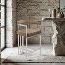  Color_Brown/ Silver -- Marcello Brown Velvet Upholstered Counter Stool IMAGE 2