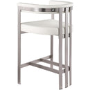  Color_Cream -- Marcello Cream Velvet Upholstered Counter Stool IMAGE 6