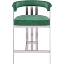 Meridian Marcello Green Velvet Counter Stool IMAGE 3