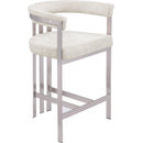  Color_Stone -- Marcello Stone Velvet Upholstered Counter Stool IMAGE 1