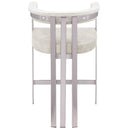 Color_Stone -- Marcello Stone Velvet Upholstered Counter Stool IMAGE 3