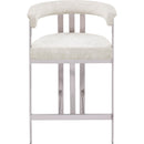 Meridian Marcello Stone Velvet Counter Stool IMAGE 4