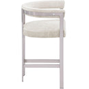  Color_Stone -- Marcello Stone Velvet Upholstered Counter Stool IMAGE 5