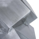  Color_Silver/ White -- Walker 48" White Marble Top And Aluminum Base Dining Table IMAGE 6