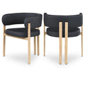  Color_Black/ Natural -- Meridian Gideon Dining Chair IMAGE 1