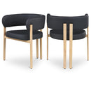  Color_Black/ Natural -- Meridian Gideon Dining Chair IMAGE 1