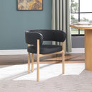  Color_Black/ Natural -- Meridian Gideon Dining Chair IMAGE 8