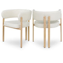  Color_Cream/ Natural -- Gideon Cream Vegan Leather Upholstered Dining Chair IMAGE 1