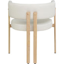  Color_Cream/ Natural -- Gideon Cream Vegan Leather Upholstered Dining Chair IMAGE 2