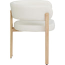  Color_Cream/ Natural -- Gideon Cream Vegan Leather Upholstered Dining Chair IMAGE 5