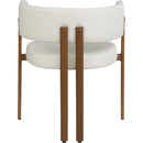  Color_Cream/ Walnut -- Meridian Gideon Dining Chair IMAGE 2