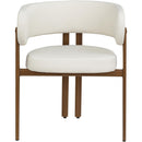  Color_Cream/ Walnut -- Meridian Gideon Dining Chair IMAGE 4