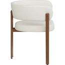  Color_Cream/ Walnut -- Meridian Gideon Dining Chair IMAGE 5