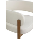  Color_Cream/ Walnut -- Meridian Gideon Dining Chair IMAGE 7