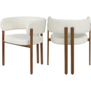 Color_Cream/ Walnut -- Meridian Gideon Dining Chair IMAGE 9