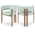  Color_Mint -- Gideon Mint Green Vegan Leather Upholstered Dining Chair IMAGE 1