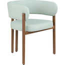  Color_Mint -- Gideon Mint Green Vegan Leather Upholstered Dining Chair IMAGE 3