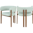  Color_Mint -- Gideon Mint Green Vegan Leather Upholstered Dining Chair IMAGE 9