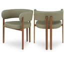  Color_Olive -- Gideon Olive Green Vegan Leather Upholstered Dining Chair IMAGE 1