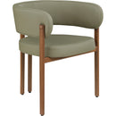  Color_Olive -- Gideon Olive Green Vegan Leather Upholstered Dining Chair IMAGE 3