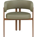 Meridian Gideon Olive Green Vegan Leather Dining Chair IMAGE 4