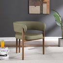  Color_Olive -- Gideon Olive Green Vegan Leather Upholstered Dining Chair IMAGE 8