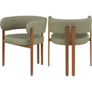  Color_Olive -- Gideon Olive Green Vegan Leather Upholstered Dining Chair IMAGE 9