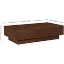  Meridian Otto Brown Oak Veneer Coffee Table IMAGE 9