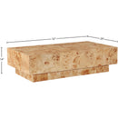  Meridian Otto Natural Oak Veneer Coffee Table IMAGE 9