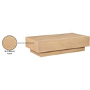  Meridian Otto Natural Oak Veneer Coffee Table IMAGE 10