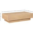  Meridian Otto Natural Oak Veneer Coffee Table IMAGE 9