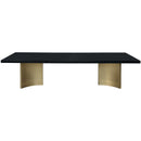  Meridian Immerse 84" / 104" / 123.5" Black Lacquer Finish Top And Stainless Steel Base Dining Table IMAGE 5