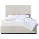  Color_Beige/ Black Size_Full -- Alfie Beige Linen Textured Fabric Upholstered Full Bed IMAGE 3