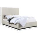  Color_Beige/ Black  Size_Full  -- Meridian Alfie Upholstered Panel Bed IMAGE 8