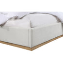  Color_Cream/ Natural  Size_Full  -- Alfie Cream Linen Textured Fabric Upholstered Full Bed IMAGE 6