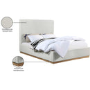  Color_Cream/ Natural  Size_Full  -- Alfie Cream Linen Textured Fabric Upholstered Full Bed IMAGE 9