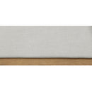  Color_Cream/ Natural  Size_King  -- Alfie Cream Linen Textured Fabric Upholstered King Bed IMAGE 7