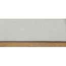 Meridian Alfie Cream Linen Textured Fabric Queen Bed IMAGE 7