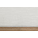 Meridian Alfie Cream Linen Textured Fabric Twin Bed IMAGE 7
