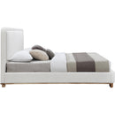  Color_Cream/ Natural  Size_King  -- Nolita Cream Linen Textured Fabric Upholstered King Bed IMAGE 4