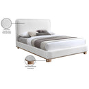  Color_Cream/ Natural  Size_Queen  -- Nolita Cream Linen Textured Fabric Upholstered Queen Bed IMAGE 8