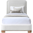  Color_Cream/ Natural  Size_Twin  -- Nolita Cream Linen Textured Fabric Upholstered Twin Bed IMAGE 3