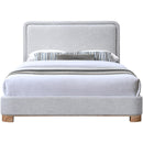  Color_Grey/ Natural  Size_King  -- Nolita Grey Linen Textured Fabric Upholstered King Bed IMAGE 3