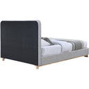  Color_Grey/ Natural  Size_King  -- Nolita Grey Linen Textured Fabric Upholstered King Bed IMAGE 5
