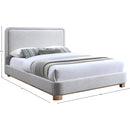  Color_Grey/ Natural  Size_Queen  -- Nolita Grey Linen Textured Fabric Upholstered Queen Bed IMAGE 7